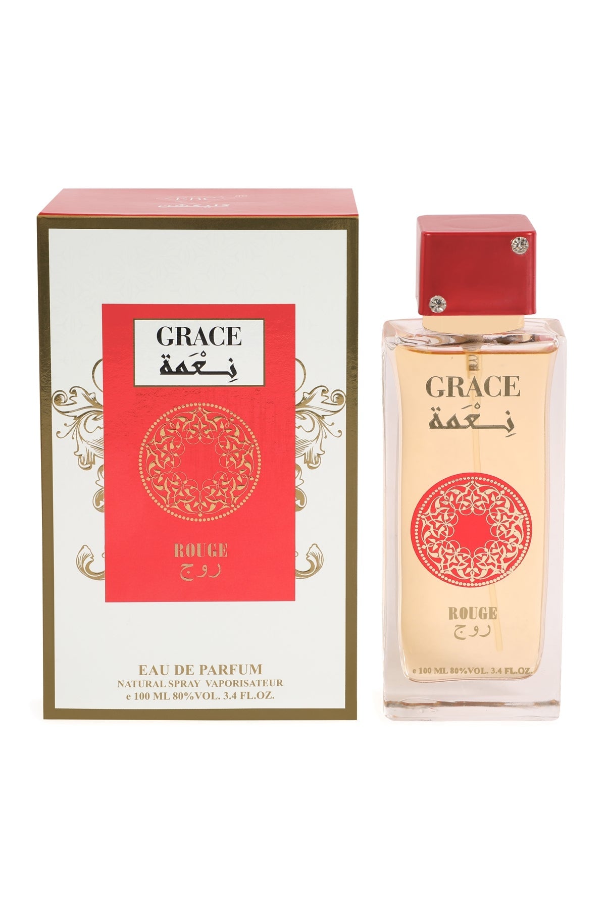 GRACE ROUGE RED SPRAY PERFUME EAU DE PARFUM FOR WOMEN - 100ML/3.4FL.OZ.