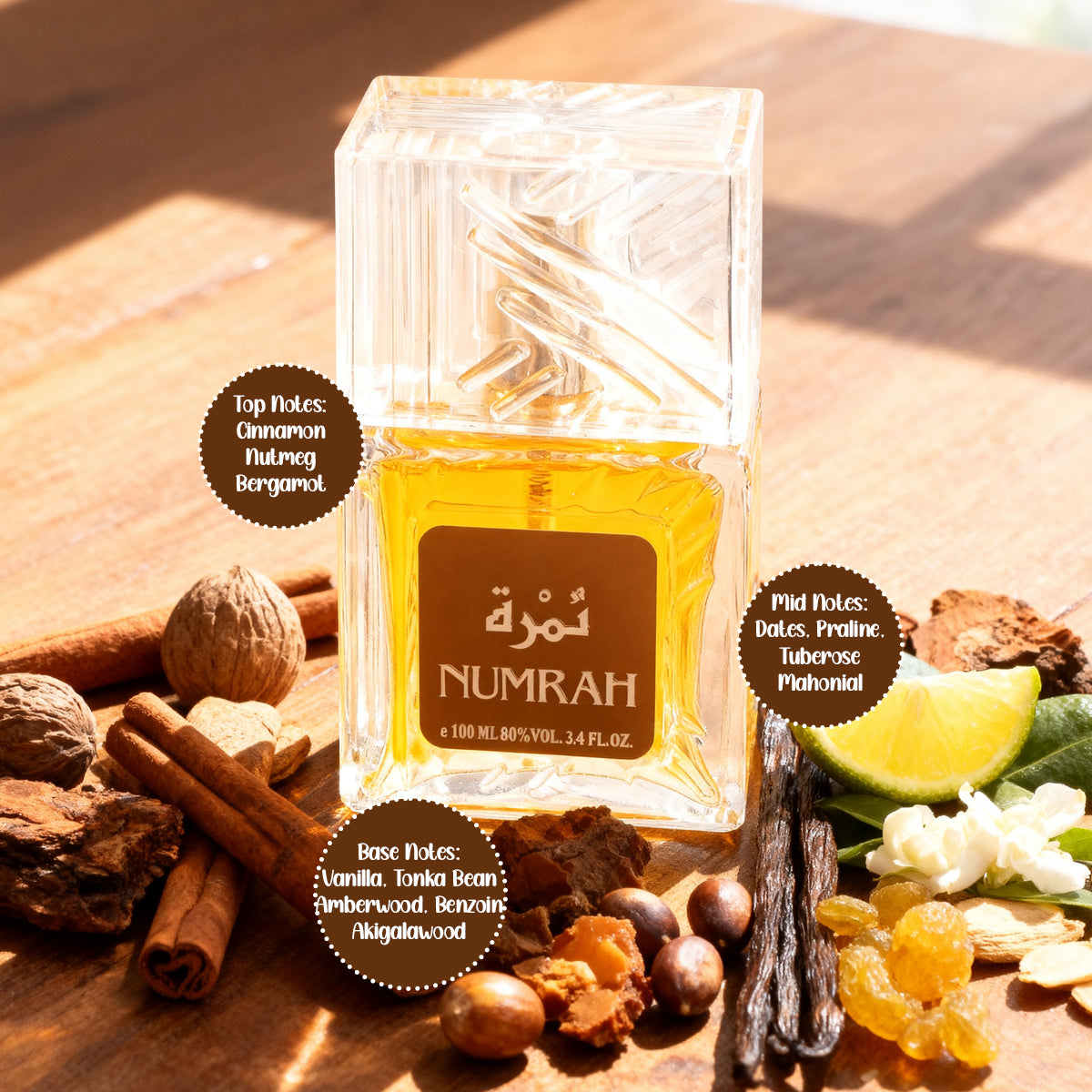 Numrah Spray Perfume Eau De Parfum For Men And Women - 100ML/3.4FL.OZ./3PCS