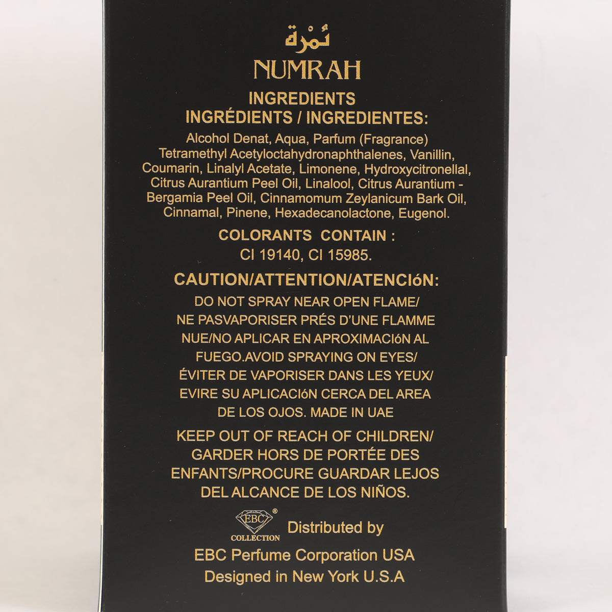 Numrah Spray Perfume Eau De Parfum For Men And Women - 100ML/3.4FL.OZ./3PCS