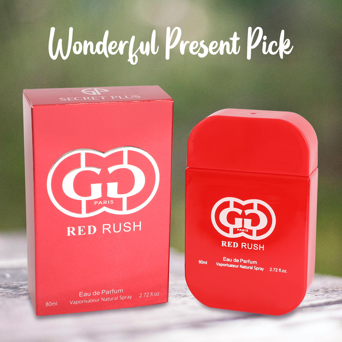 Paris Red Rush Spray Perfume Eau De Parfum For Women - 80ML/2.72 FL.OZ/3PCS
