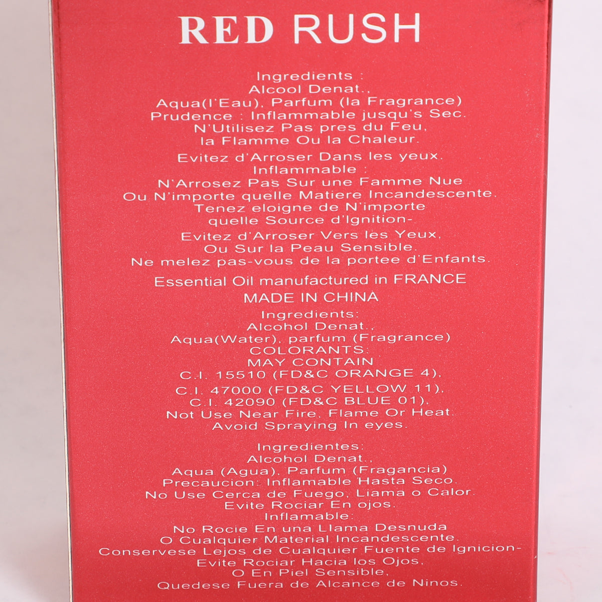 Paris Red Rush Spray Perfume Eau De Parfum For Women - 80ML/2.72 FL.OZ/3PCS