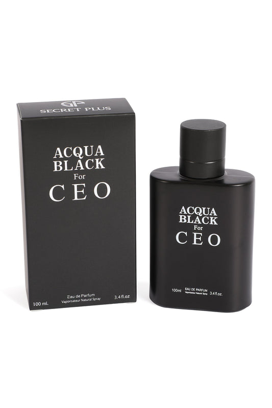 ACQUA BLACK for CEO SPRAY COLOGNE EAU DE PARFUM FOR MEN - 100ML/3.4 FL.OZ