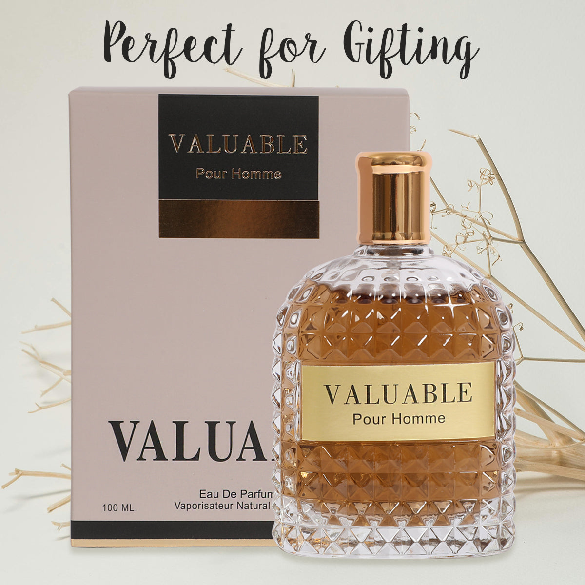 Valuable Pour Homme Spray Cologne Eau De Parfum For Men - 100ML/3.4 FL.OZ/3PCS