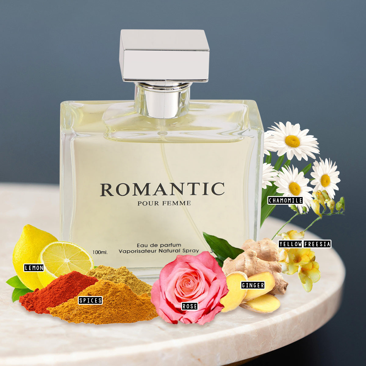 Romantic Spray Perfume Eau De Parfum For Women - 100ML/3.4 FL.OZ./3PCS