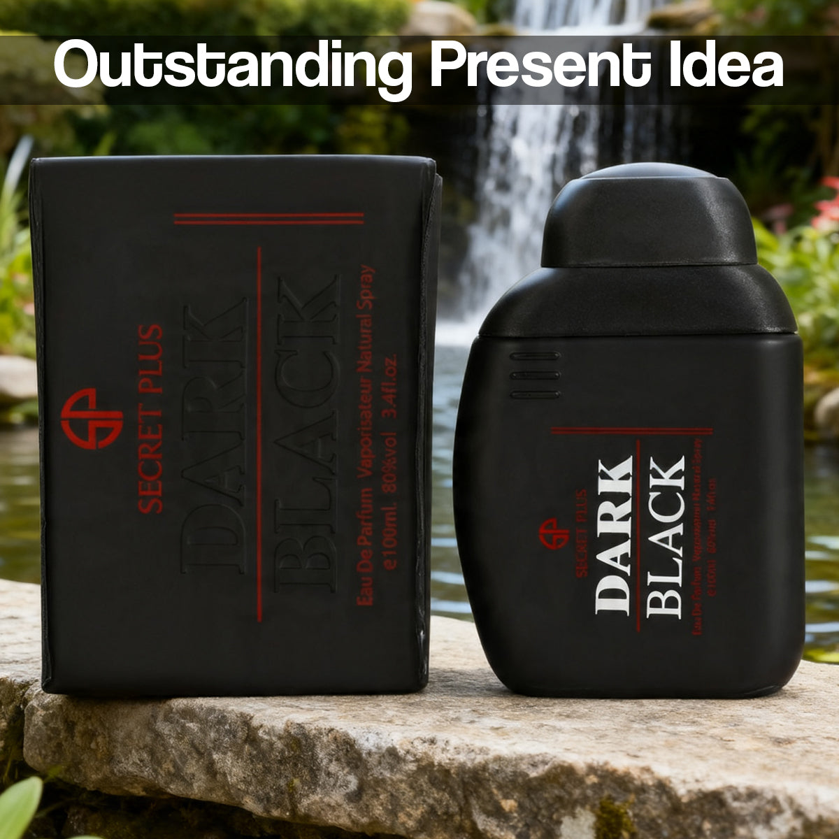 Dark Black Spray Perfume Eau De Parfum For Men - 100ML/3.4FL.OZ./3PCS