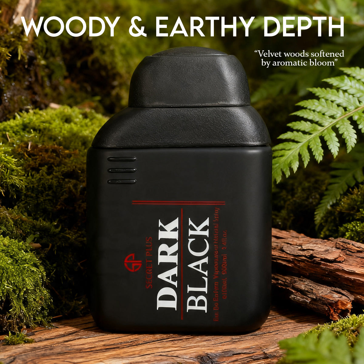 Dark Black Spray Perfume Eau De Parfum For Men - 100ML/3.4FL.OZ./3PCS