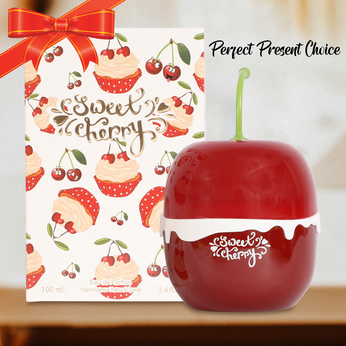 Sweet Cherry Spray Perfume Eau De Parfum For Women - 100ML/3.4 FL.OZ/3PCS