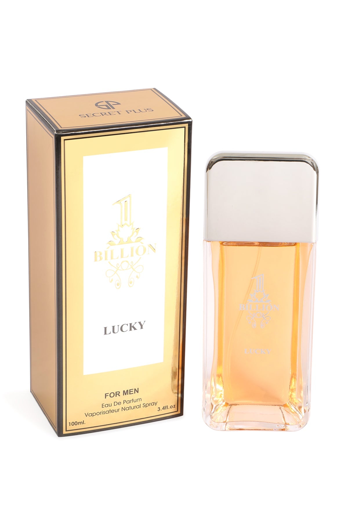 1 BILLION LUCKY SPRAY COLOGNE EAU DE PARFUM FOR MEN - 100ML/3.4 FL.OZ.