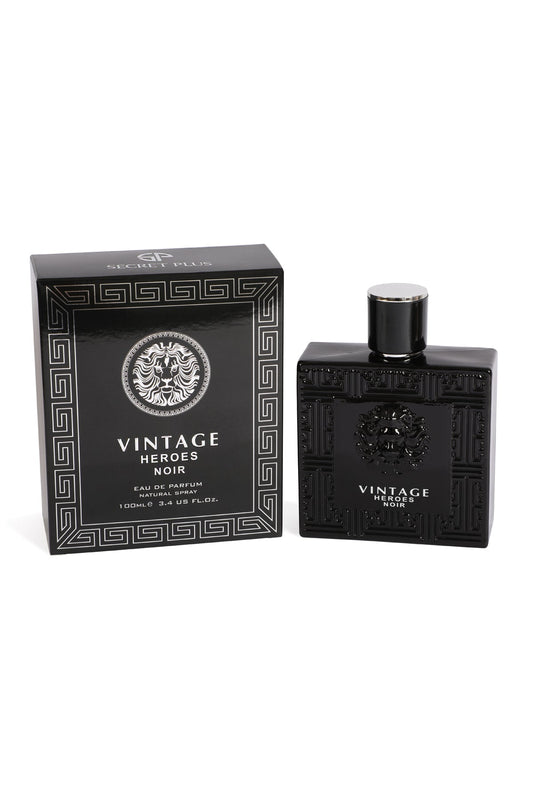 VINTAGE HEROES NOIR SPRAY COLOGNE EAU DE PARFUM FOR MEN - 100ML/3.4 FL.OZ.