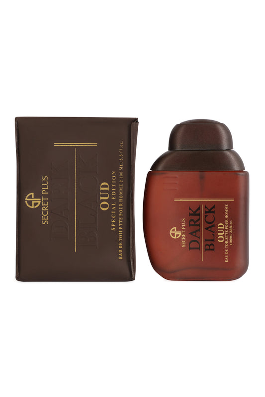Dark Black Oud Especial Edition Spray Perfume Eau De Toilette For Men - 100ML/3.3 FL.OZ./3PCS