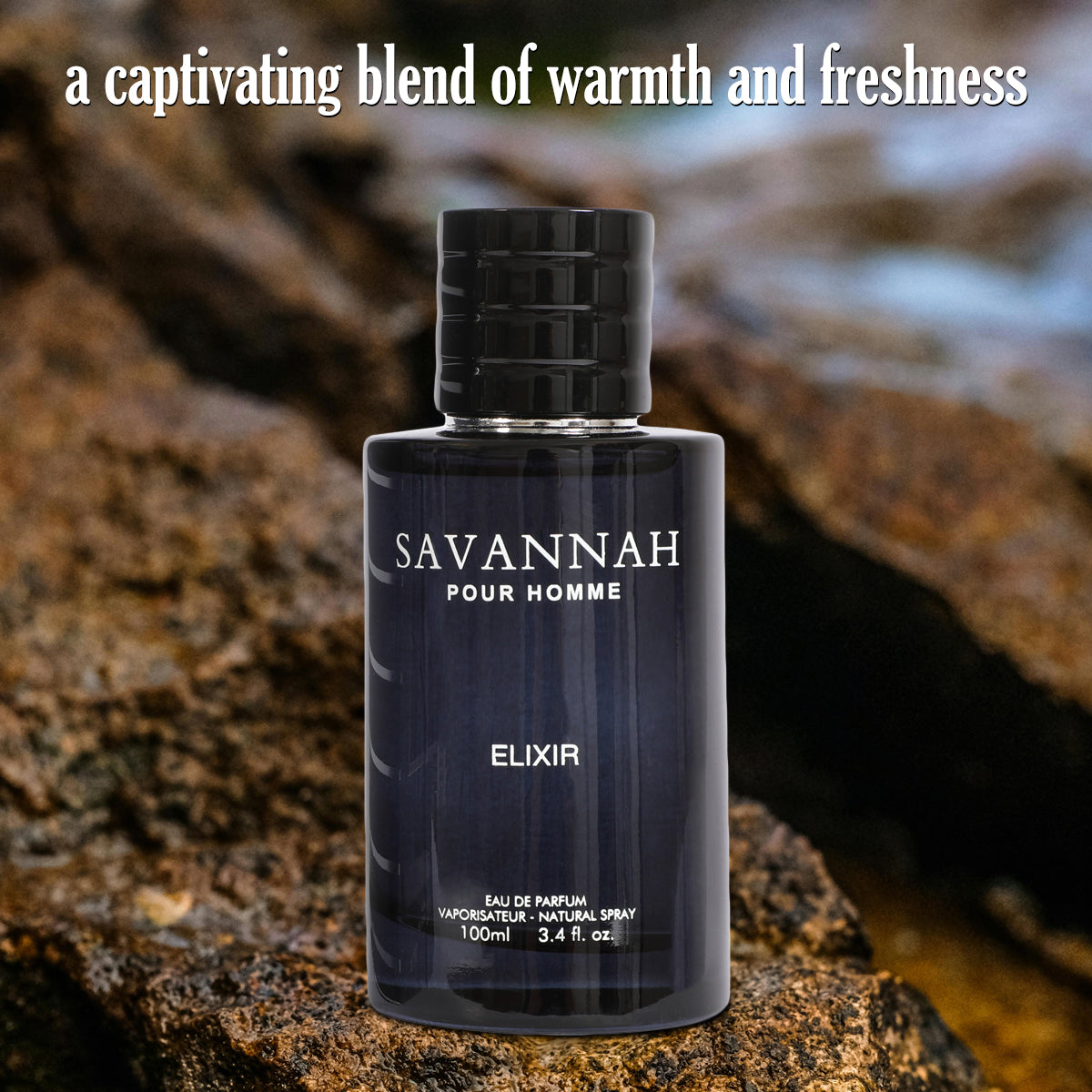 Savannah Pour Homme Elixir  Spray Cologne Eau De Parfum For Men - 100ML/3.4 FL.OZ/3PCS