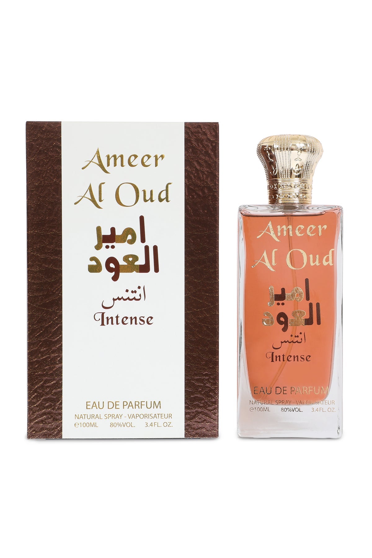 AMEER Al OUD INTENSE SPRAY COLOGNE EAU DE PARFUM FOR MEN - 100ML/3.4 FL.OZ.