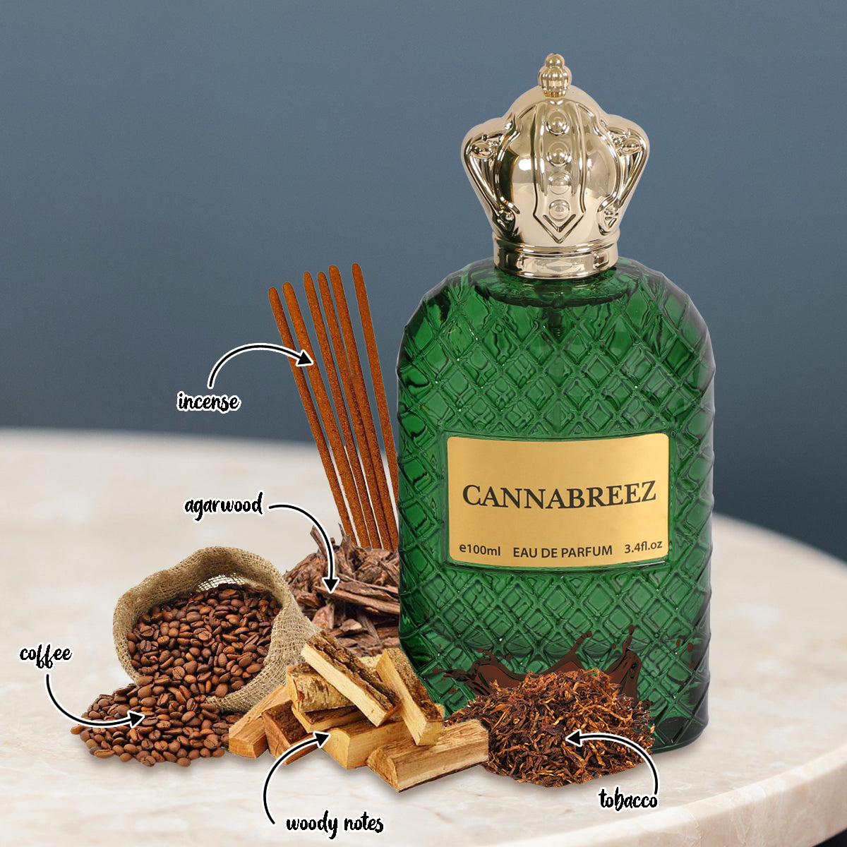 Cannabreez Spray Perfume Eau De Parfum For Men & Women - 100ML/3.4 FL.OZ/3PCS
