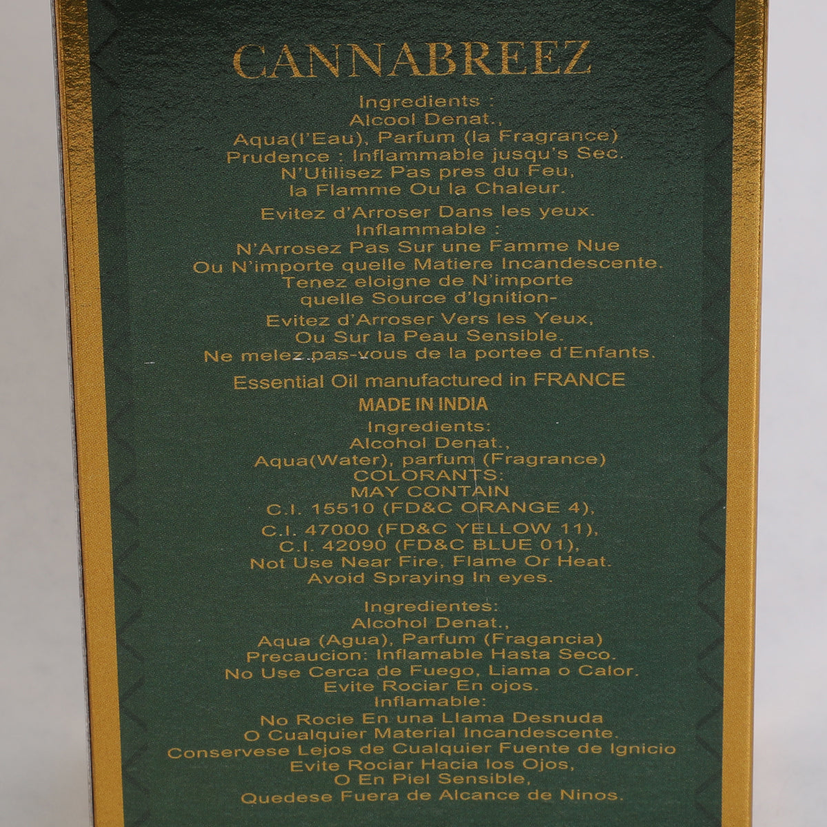 Cannabreez Spray Perfume Eau De Parfum For Men & Women - 100ML/3.4 FL.OZ/3PCS