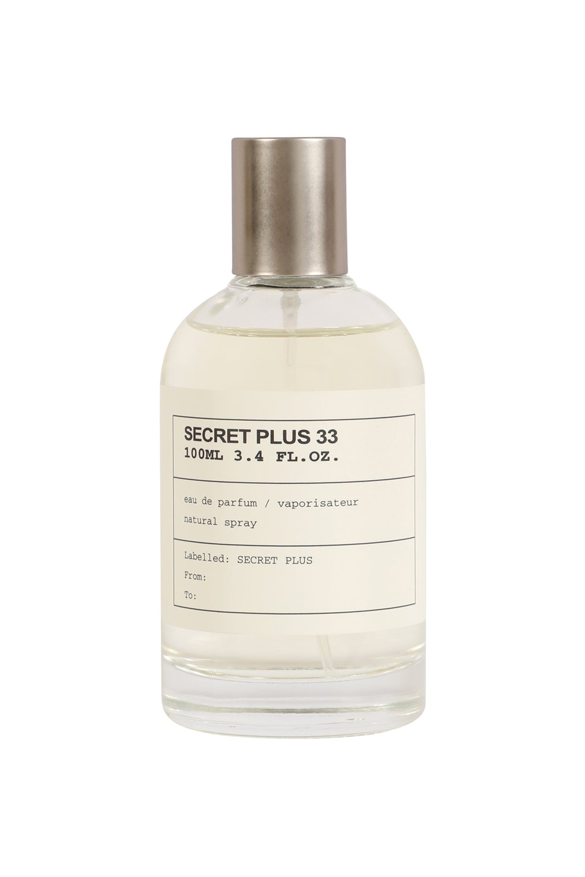 SECRET PLUS 33 SPRAY PERFUME EAU DE PARFUM FOR WOMEN - 100ML/3.4FL.OZ.