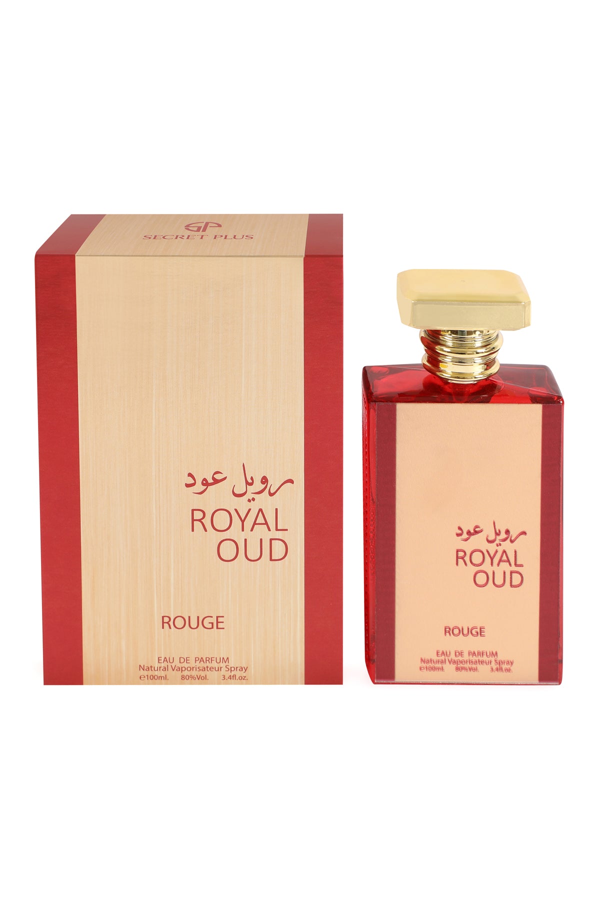 Royal Oud Rouge Spray Perfume Eau De Parfum For Men - 100ML/3.4FL.OZ./3PCS