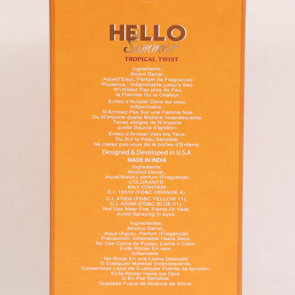 Hello Summer Tropical Twist Spray Perfume Eau De Parfum For Women - 100ML/3.4FL.OZ./3PCS