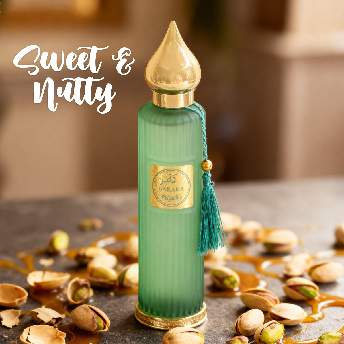 Baraka Pistachio Spray Perfume Eau De Parfum For Men And Women - 100ML/3.4FL.OZ./3PCS
