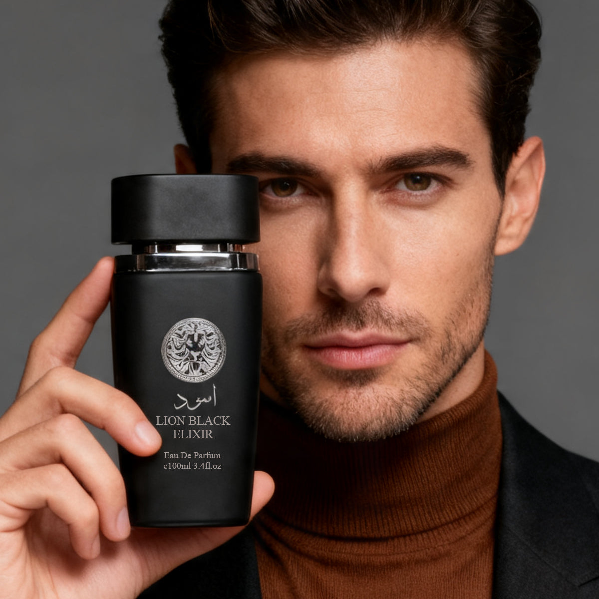 Lion Black Elixir Spray Perfume Eau De Parfum For Men - 100ML/3.4FL.OZ./3PCS