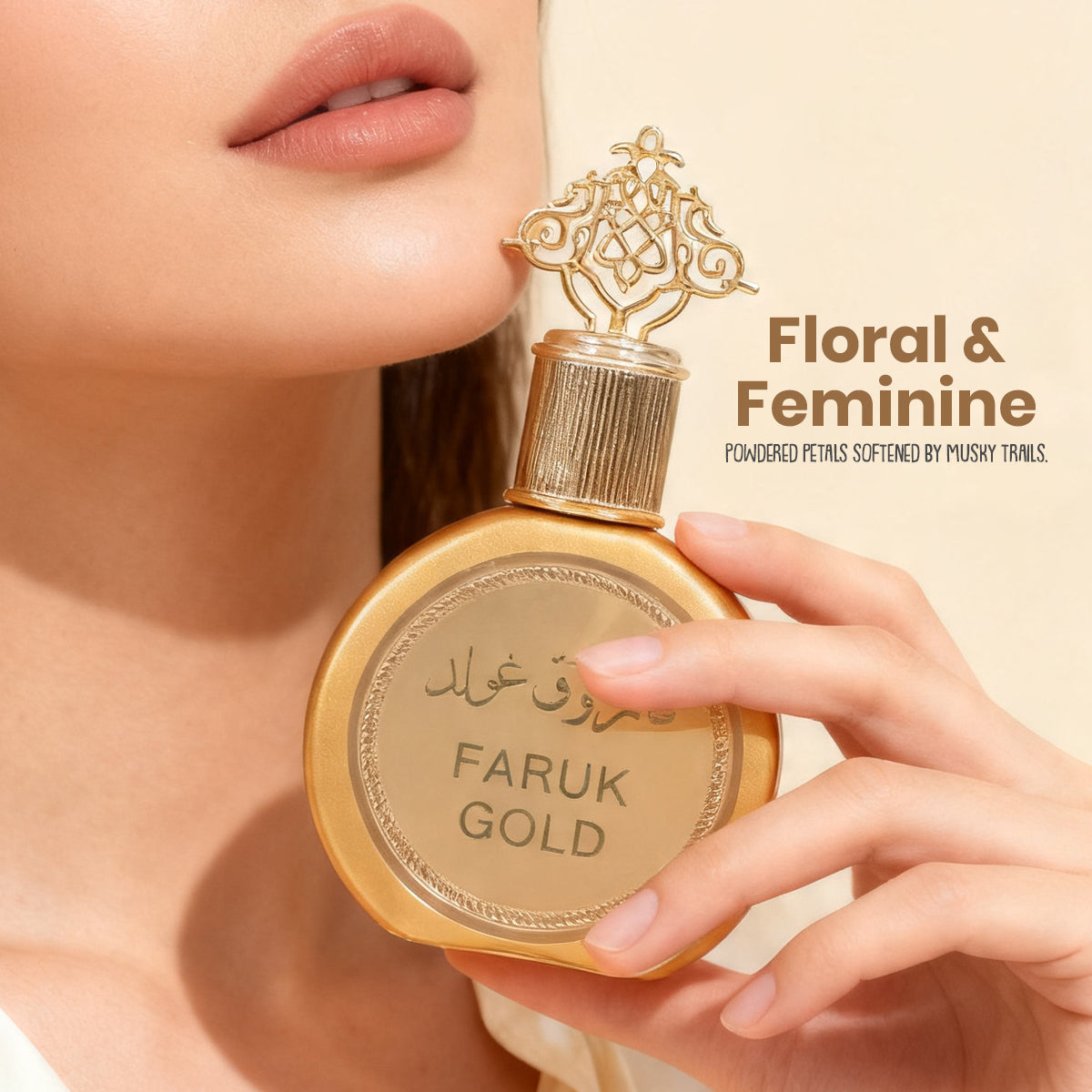 Faruk Gold Spray Perfume Eau De Parfum For Men And Women - 100ML/3.4FL.OZ./3PCS