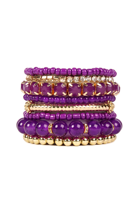 Multi Beads Stretch Bracelet
