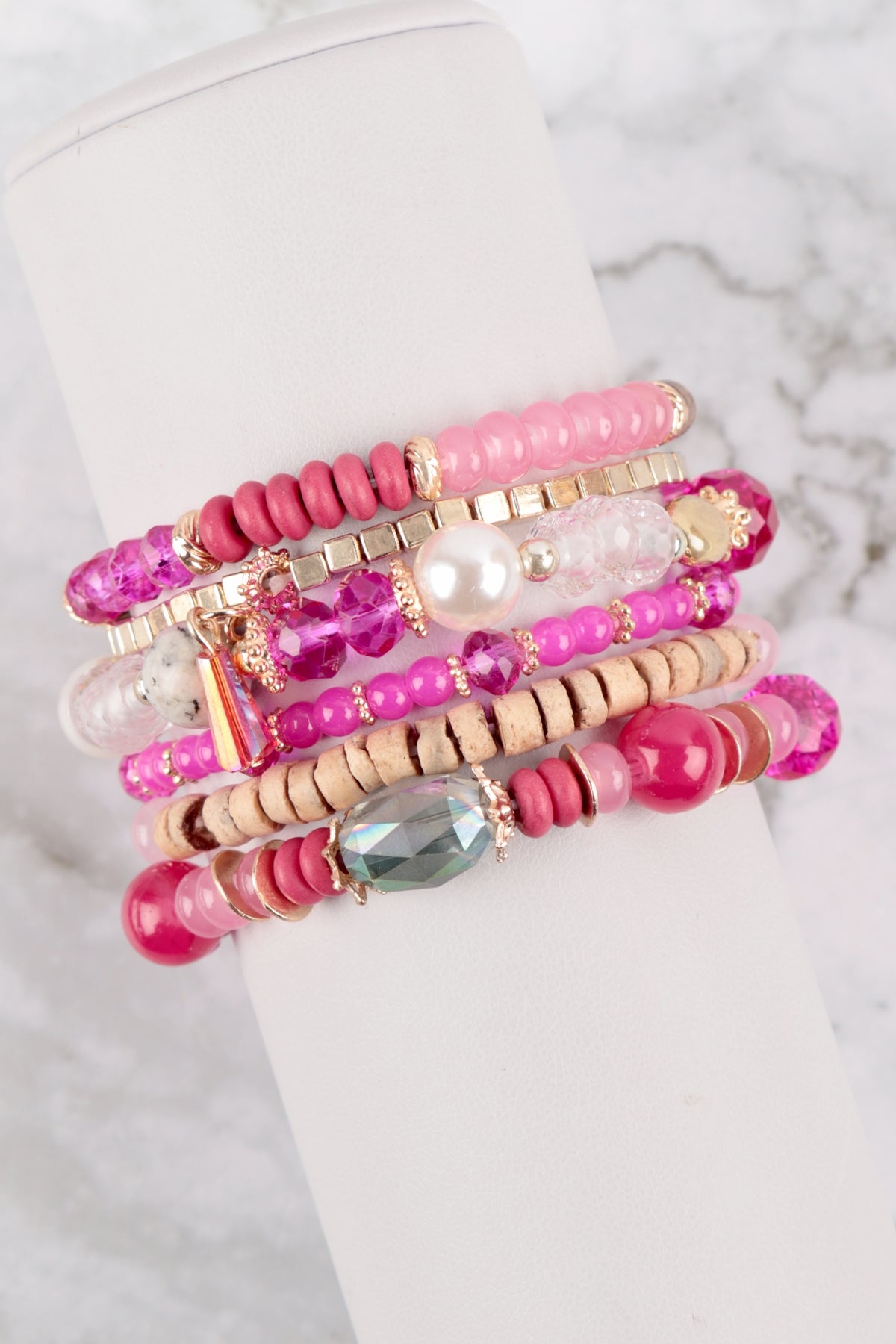 Multi Stone Beads Stackable Bracelets