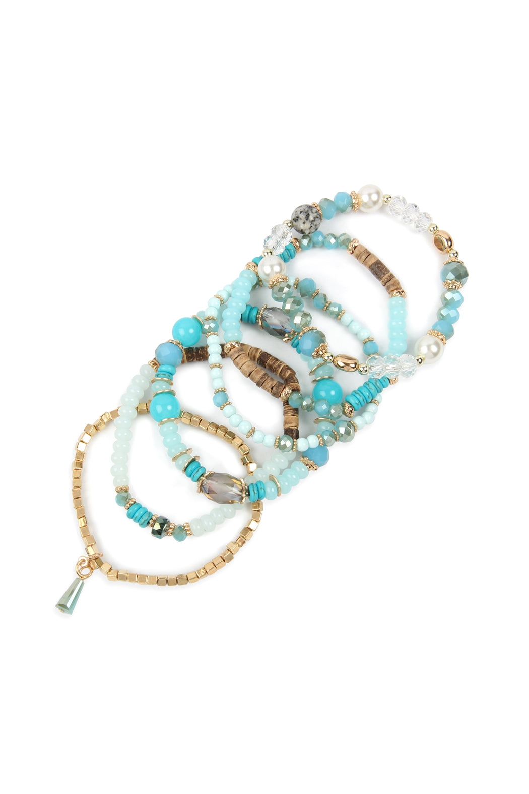 Multi Stone Beads Stackable Bracelets