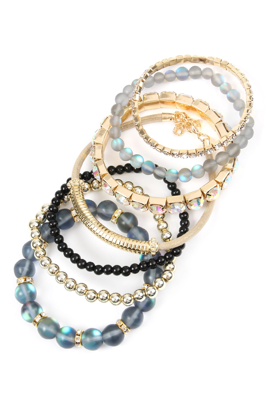 Mermaid Glass Stretch Bracelet Set
