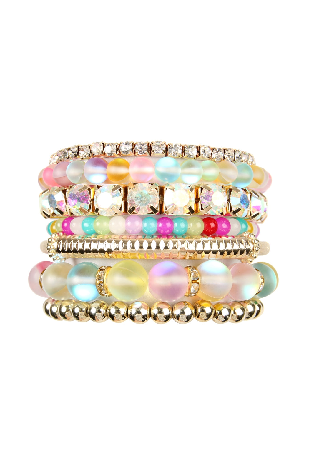 Mermaid Glass Stretch Bracelet Set