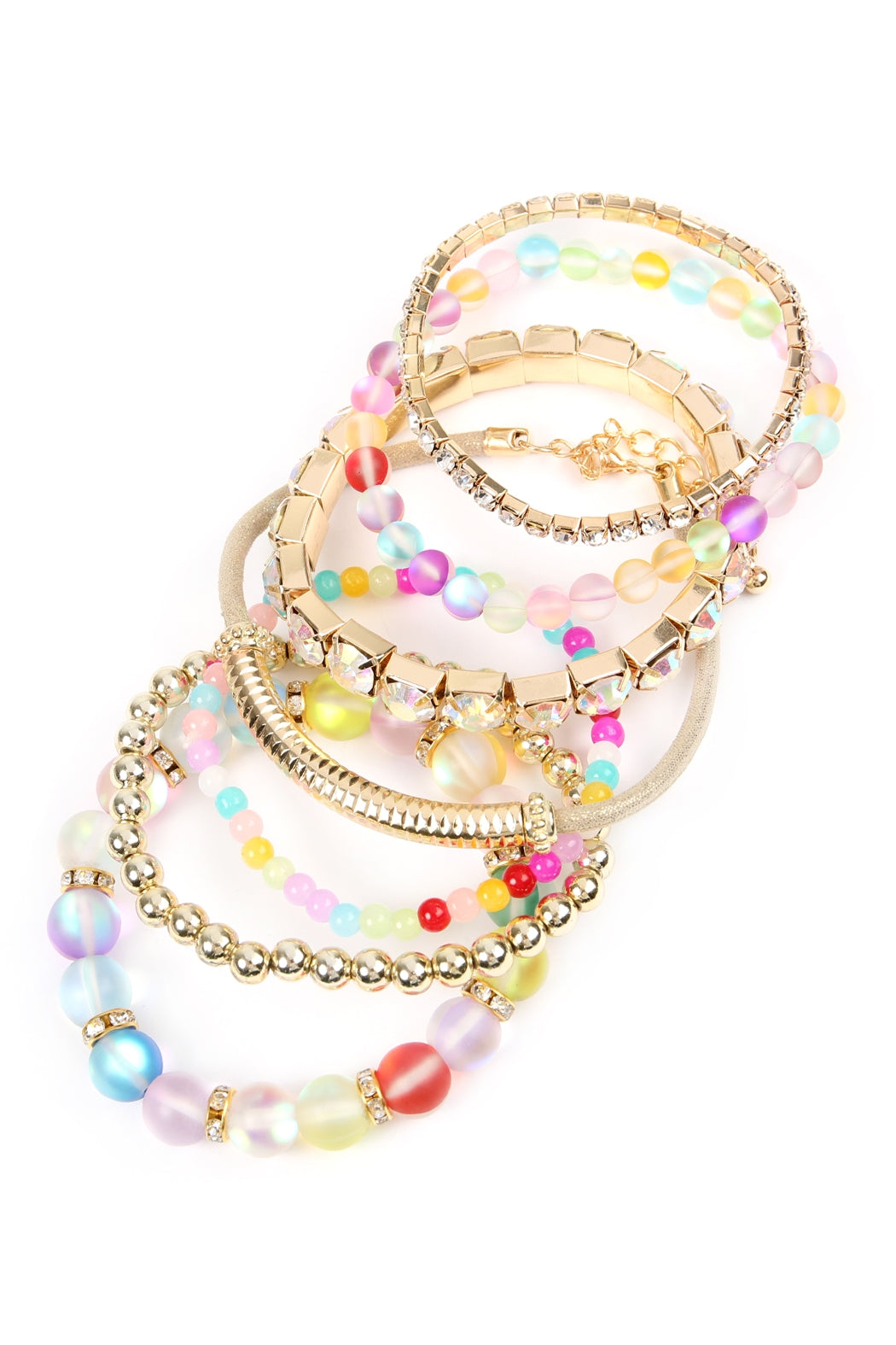 Mermaid Glass Stretch Bracelet Set