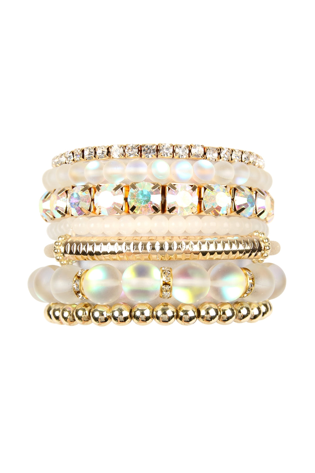 Mermaid Glass Stretch Bracelet Set