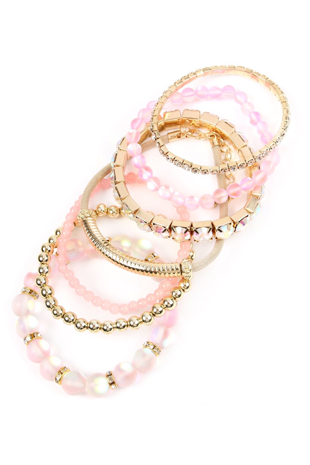 Mermaid Glass Stretch Bracelet Set