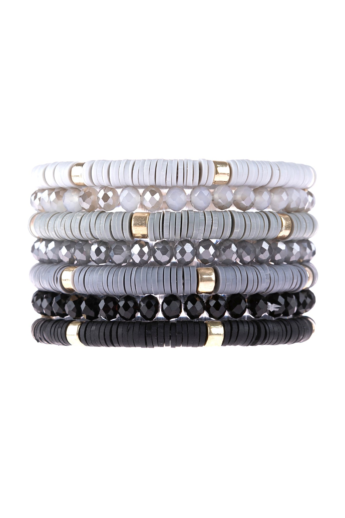 Multi Line Ring Beaded Bracelet