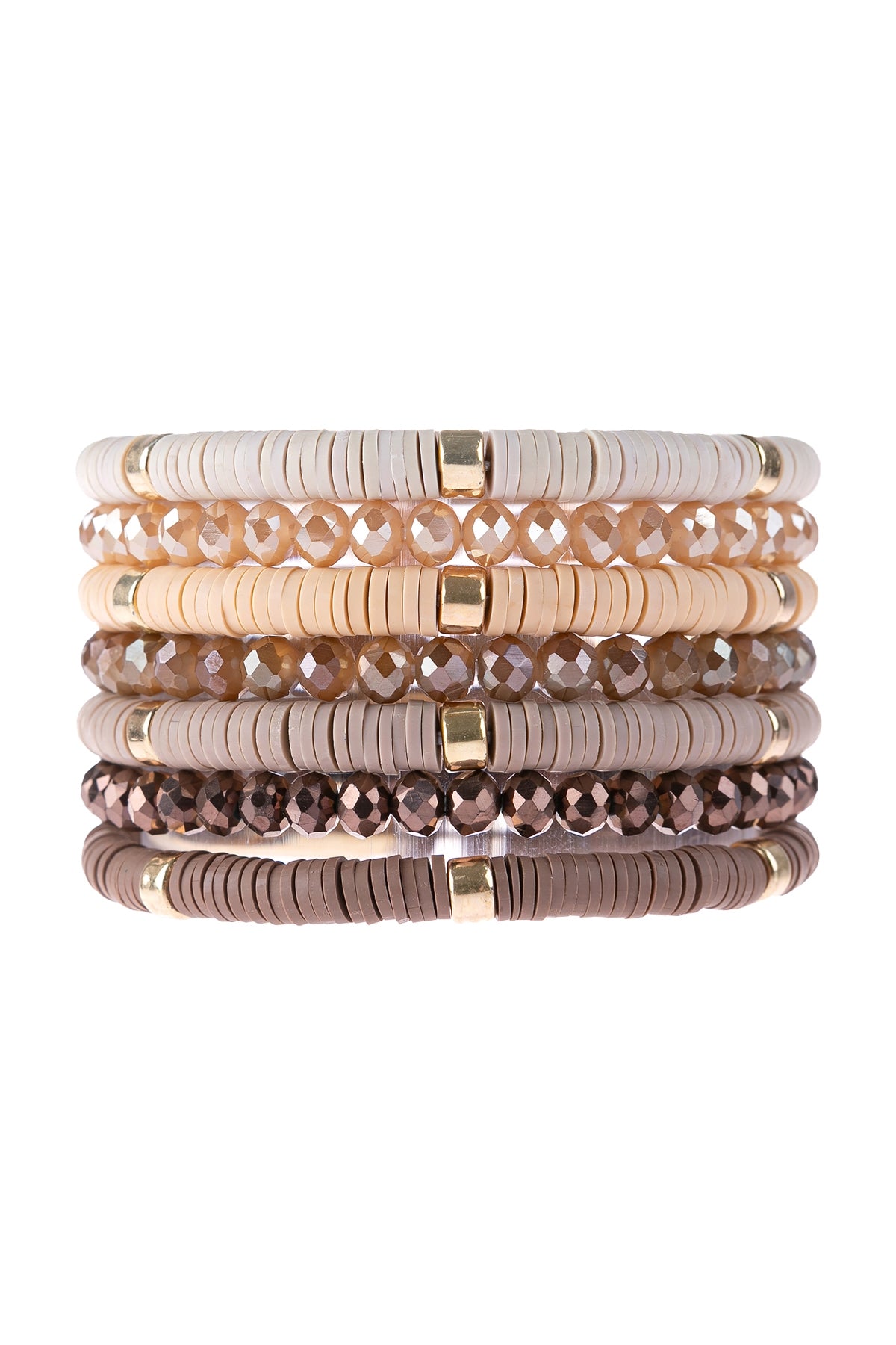 Multi Line Ring Beaded Bracelet