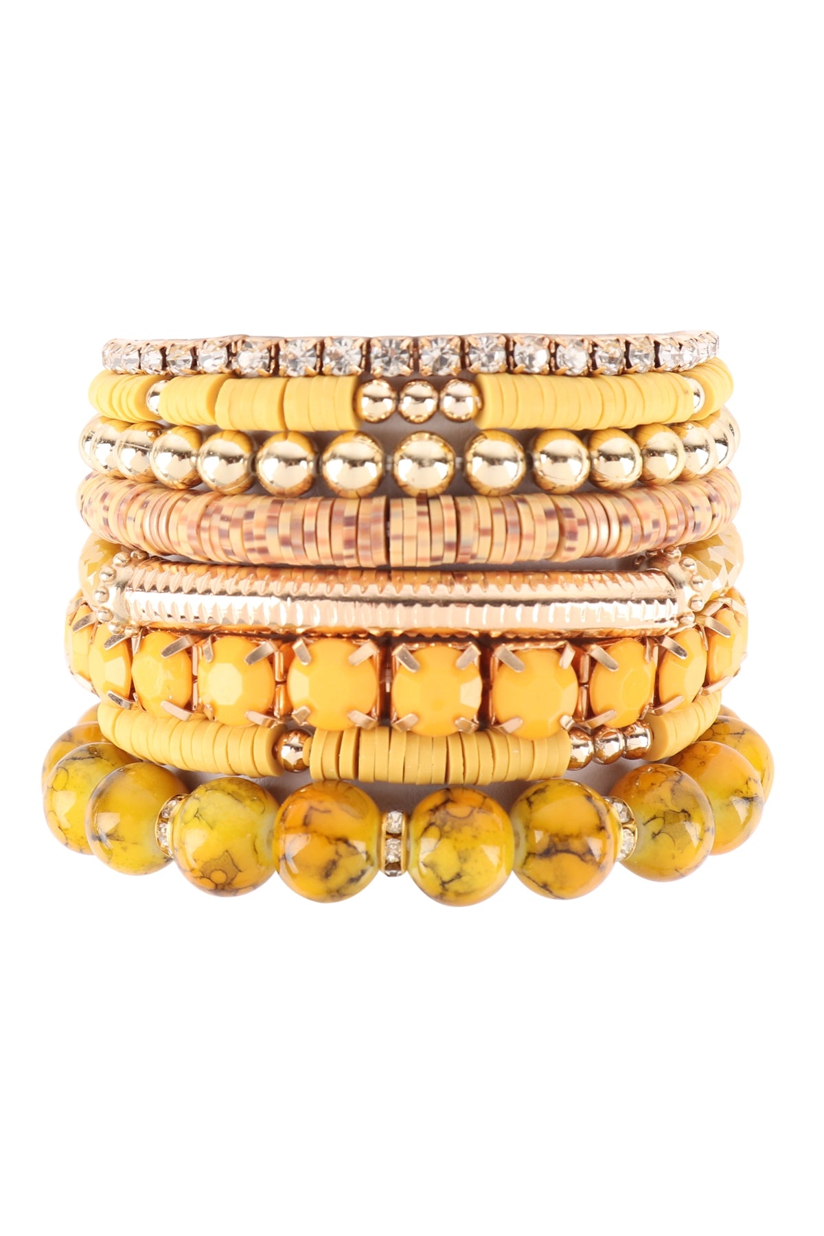 Fimo CCB Mix Bead Charm Stretchable Bracelet