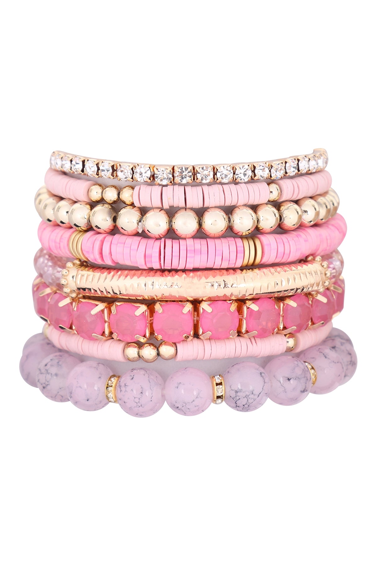 Fimo CCB Mix Bead Charm Stretchable Bracelet