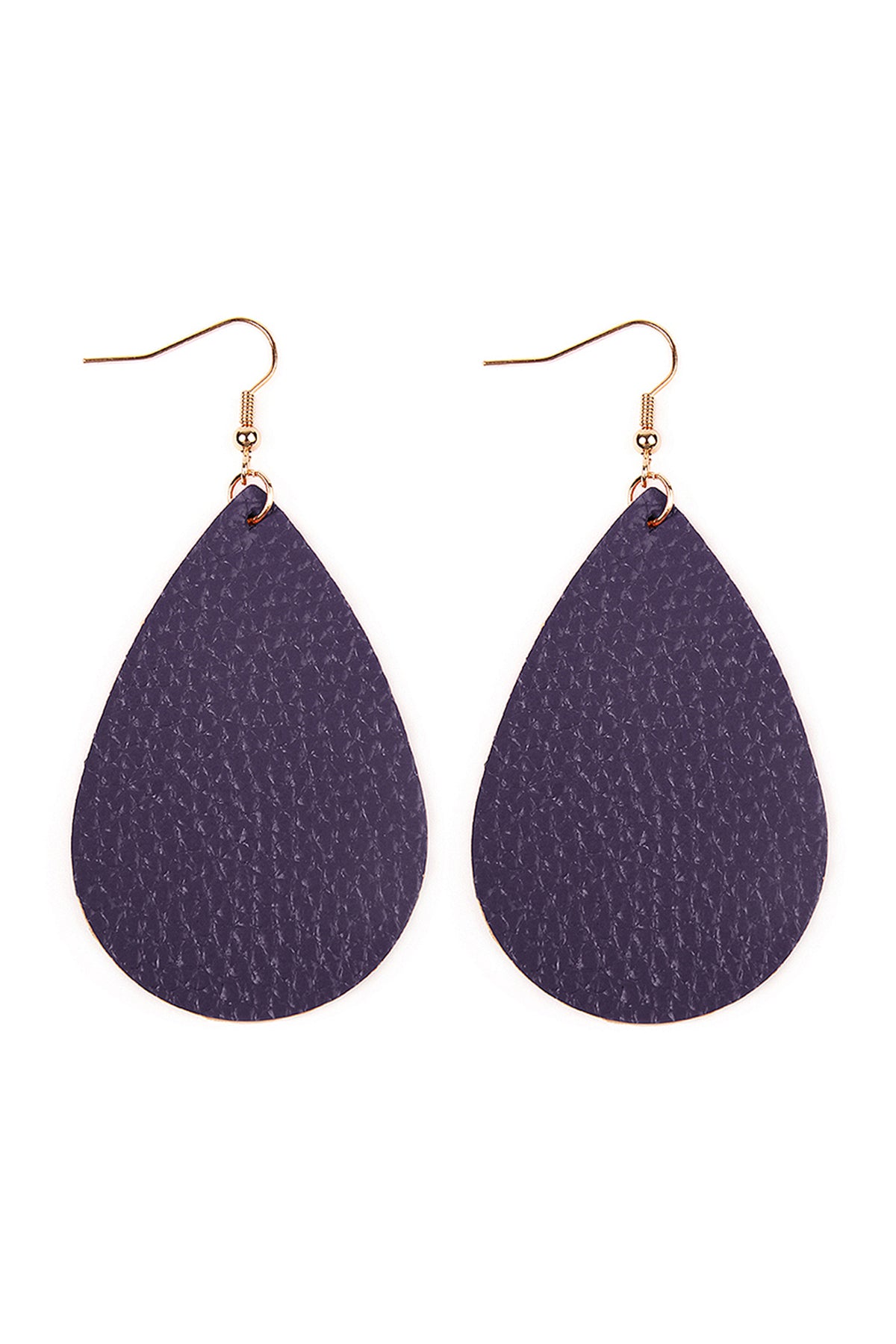 Teardrop Leather Earrings