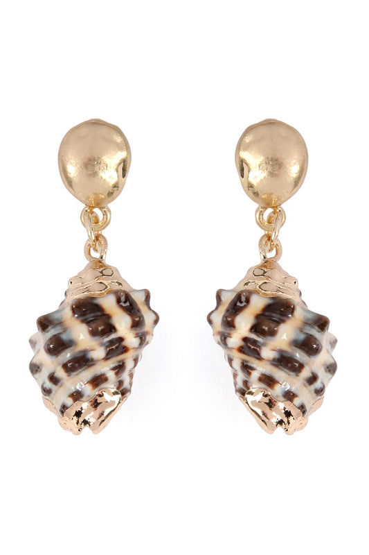 Sea Shell Drop Earrings
