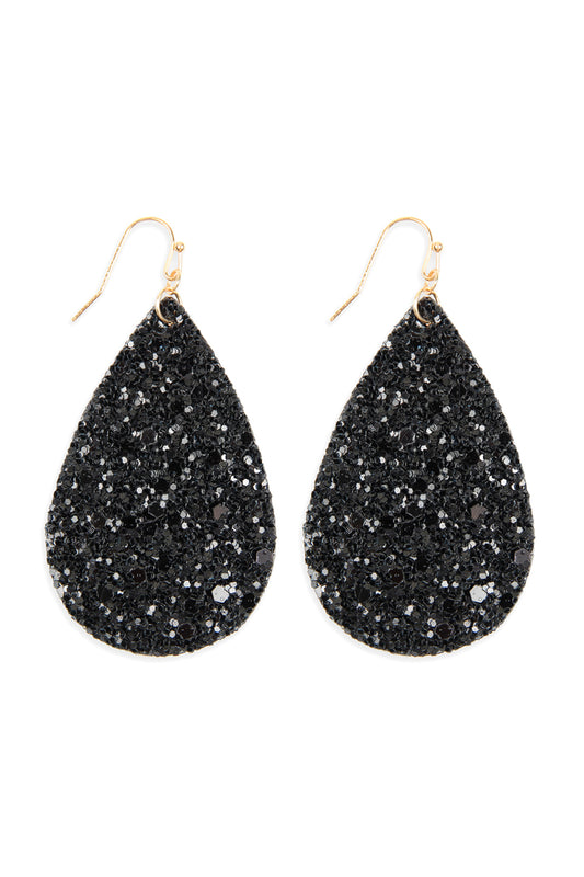 Sequin Teardrop Earrings