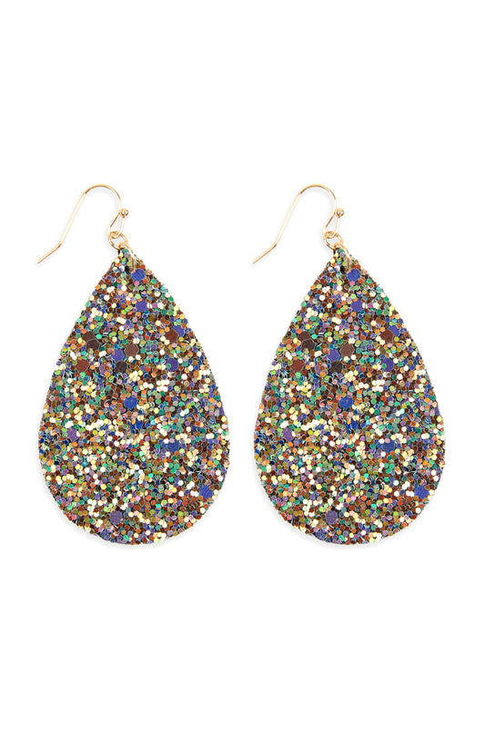 Sequin Teardrop Earrings