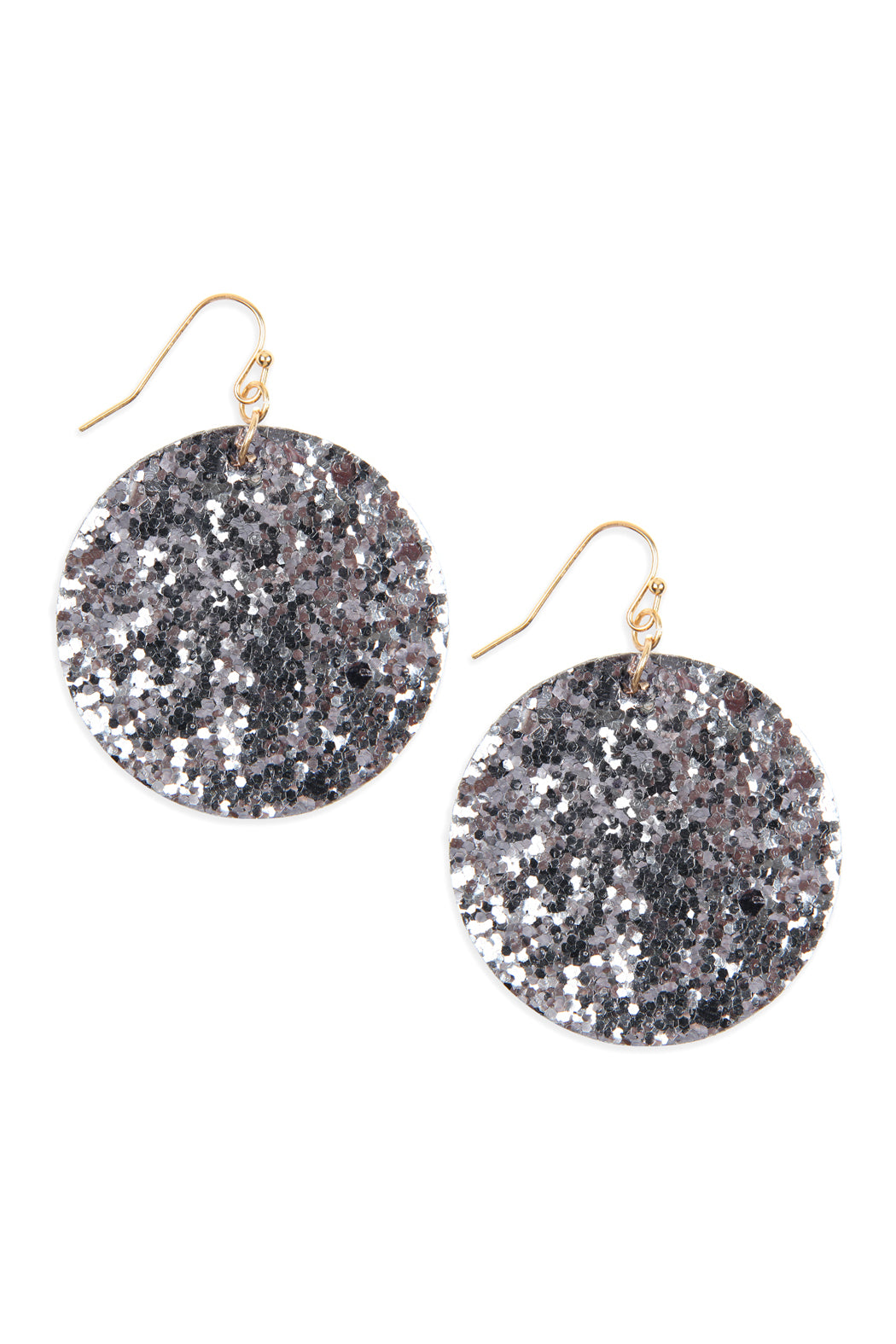 Sequin Circle Drop Earrings