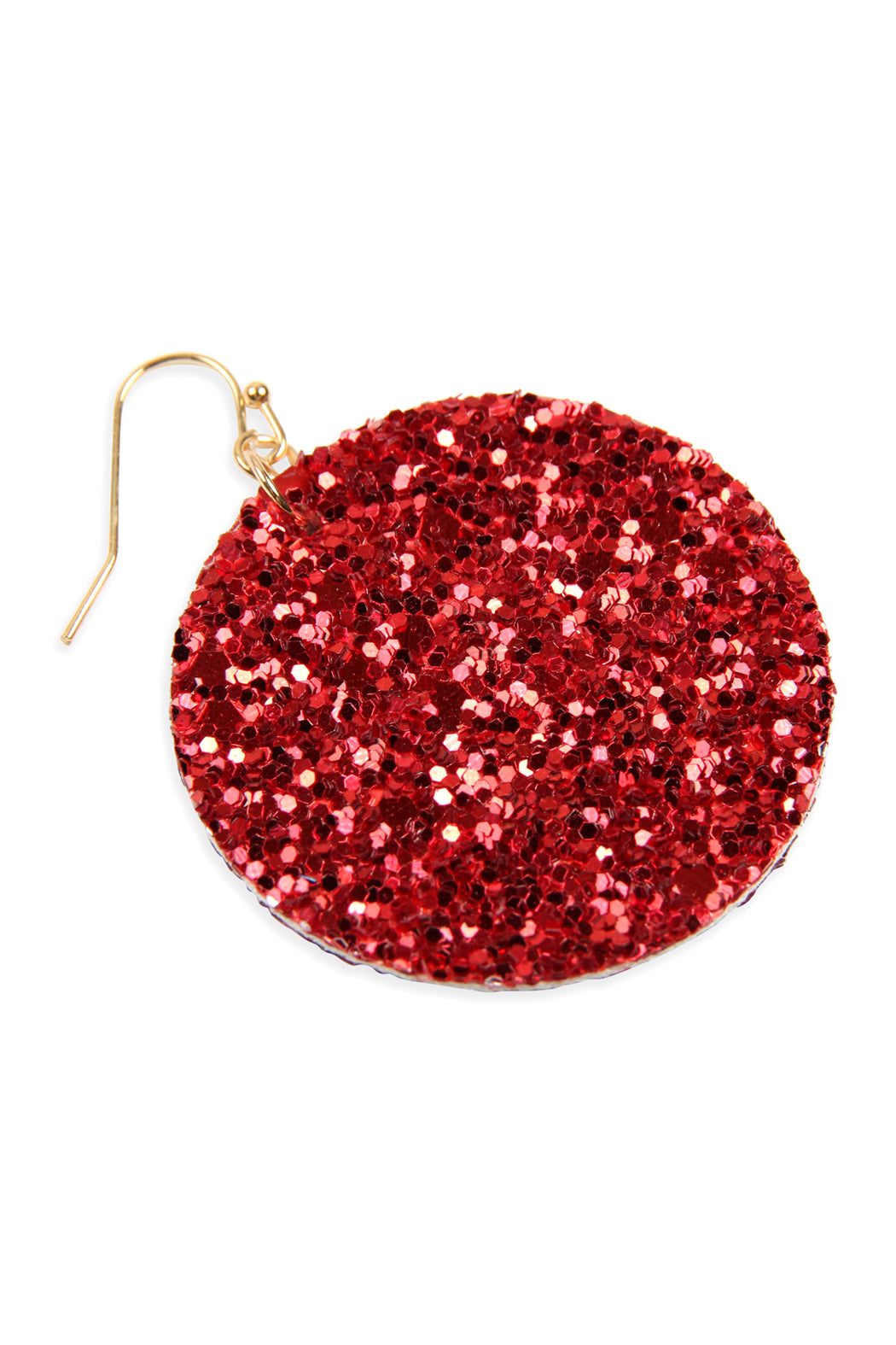 Sequin Circle Drop Earrings