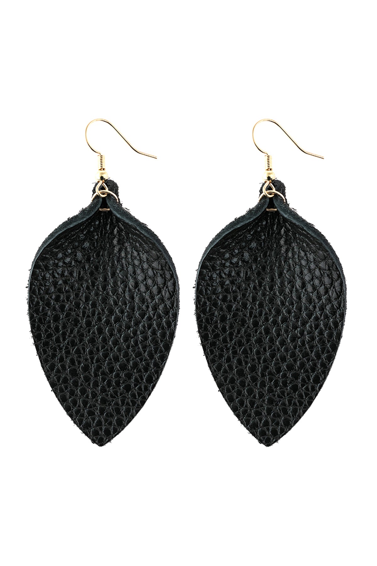 Pinched Teardrop Hoop Drop Earrings