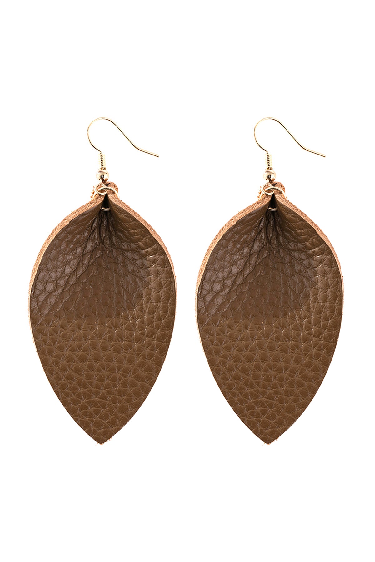 Pinched Teardrop Hoop Drop Earrings