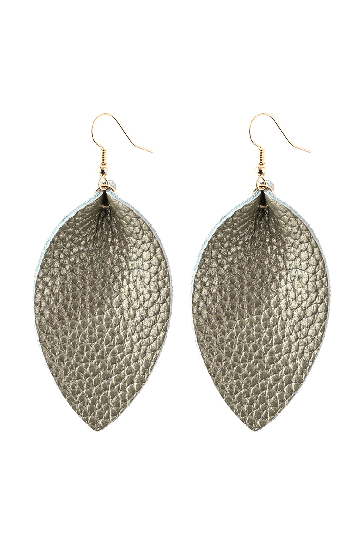 Pinched Teardrop Hoop Drop Earrings