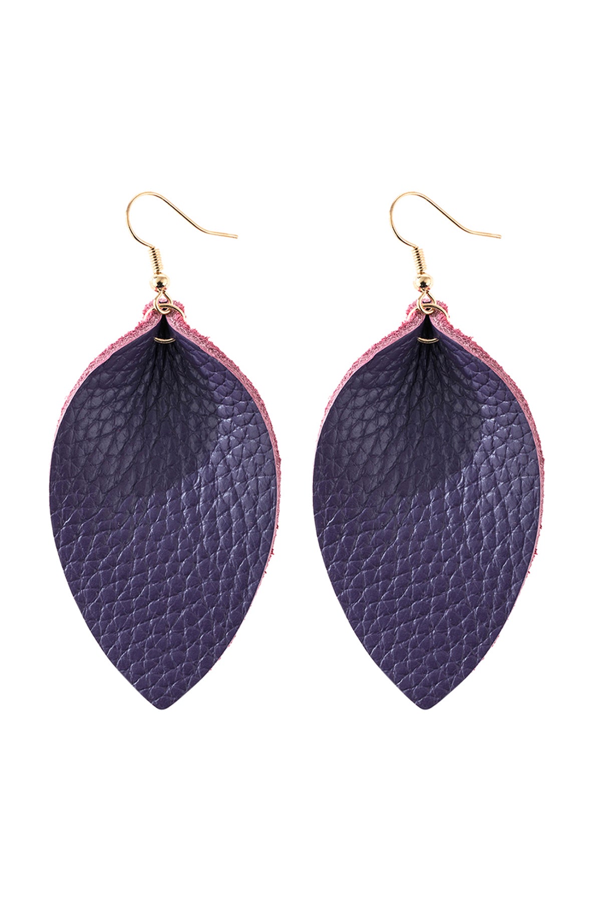 Pinched Teardrop Hoop Drop Earrings