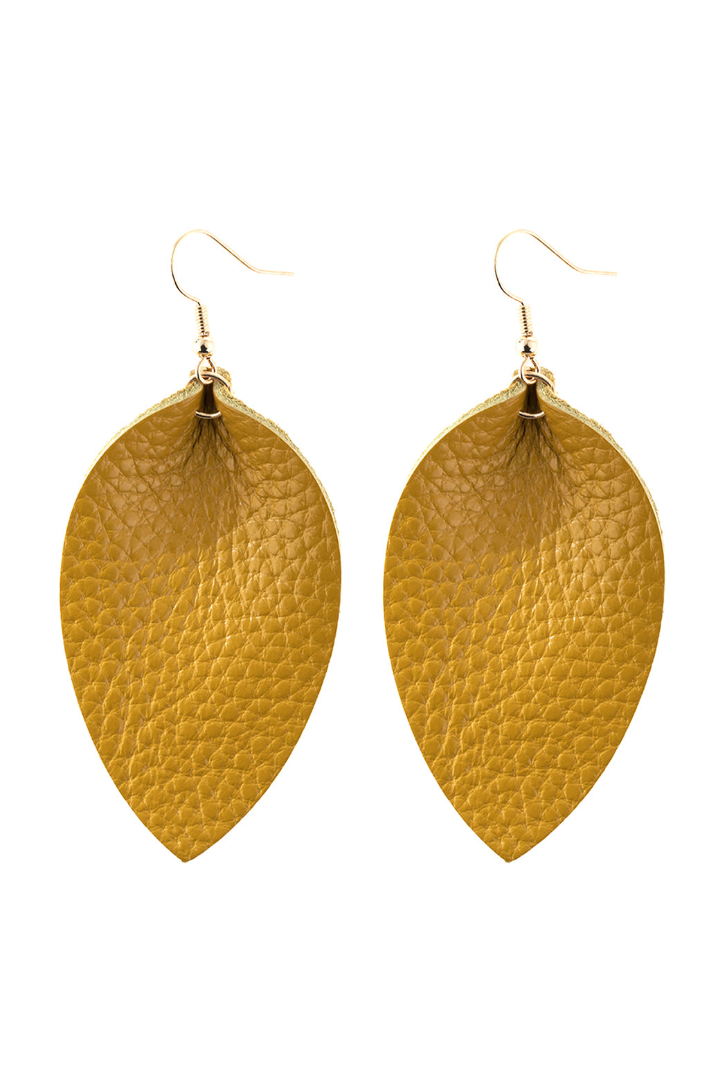 Pinched Teardrop Hoop Drop Earrings / 1PAIRS