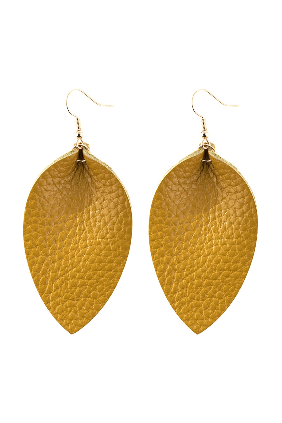 Pinched Teardrop Hoop Drop Earrings