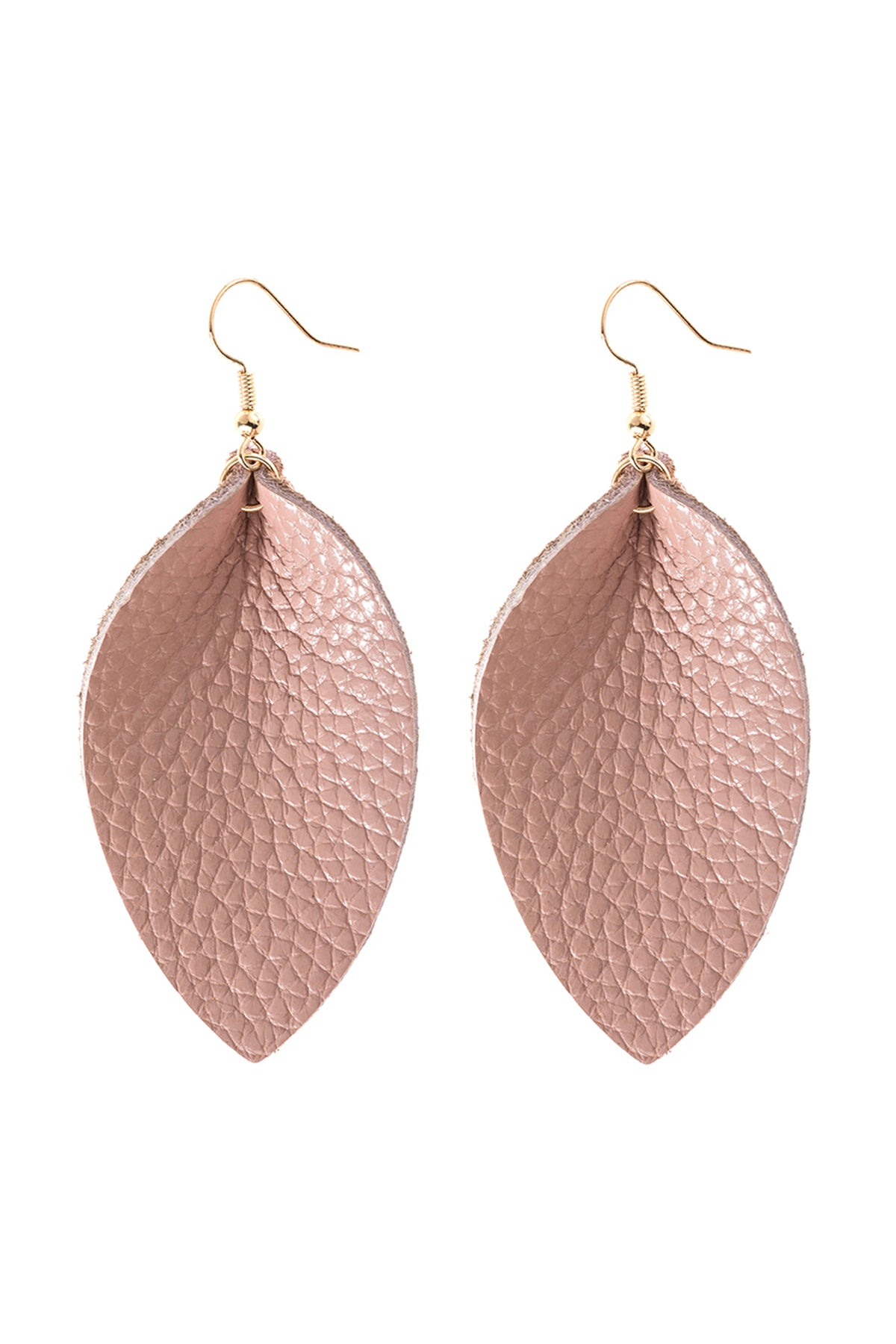 Pinched Teardrop Hoop Drop Earrings