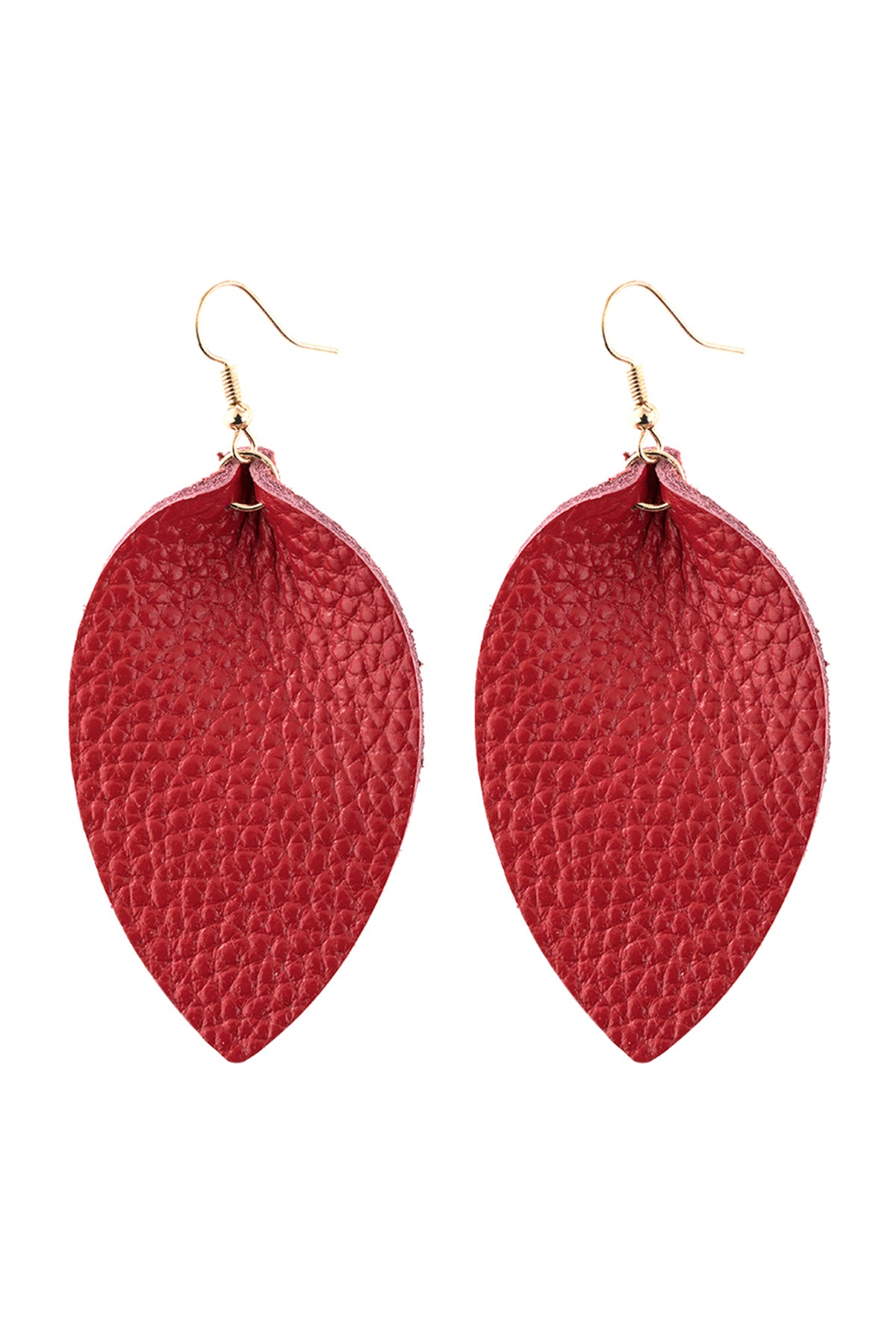 Pinched Teardrop Hoop Drop Earrings